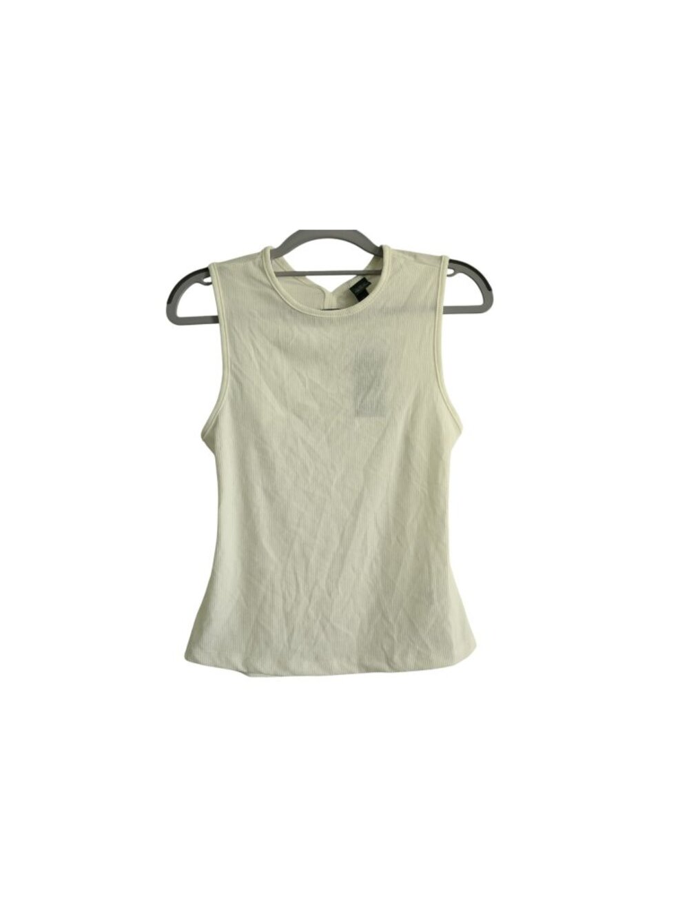 NWT Wild Fable Ribbed Tank Top Scoop Neck Sleeveless Sz M White 331 01 9285